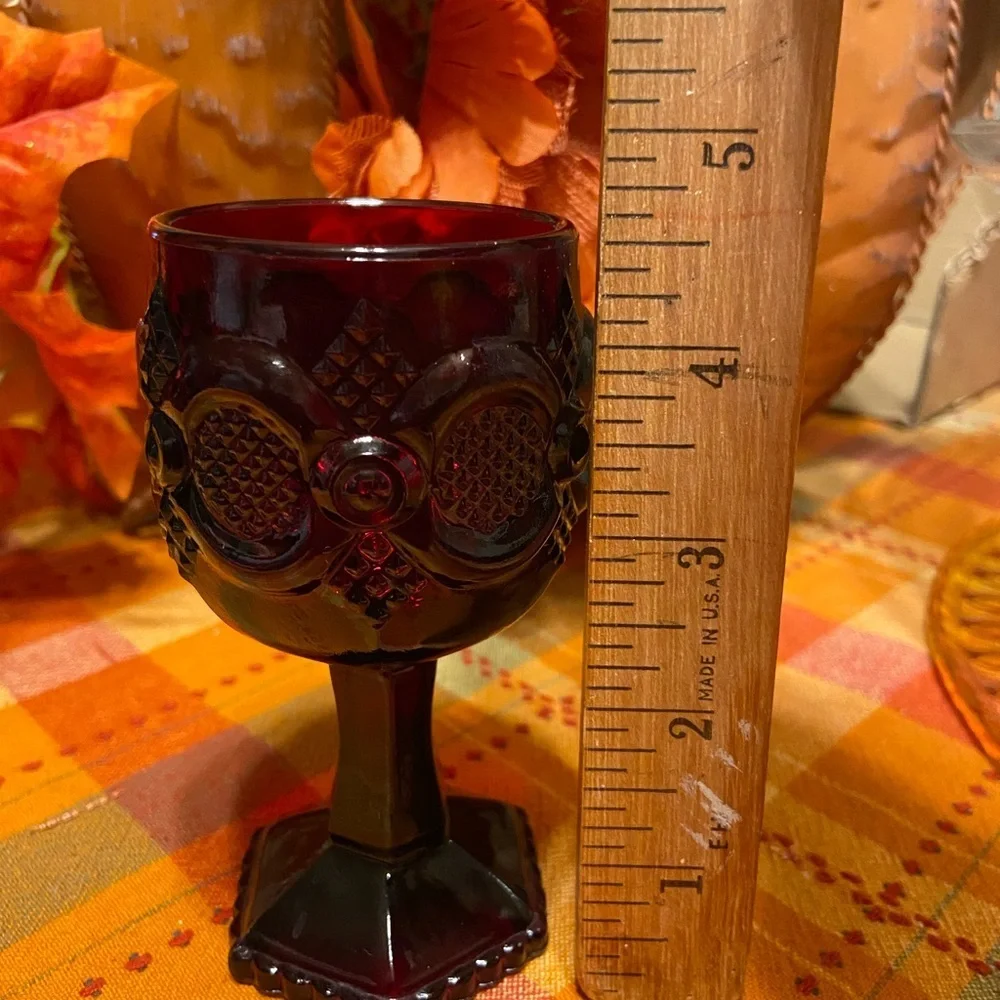 Vintage Avon Cape Cod Ruby Red 4 1/2